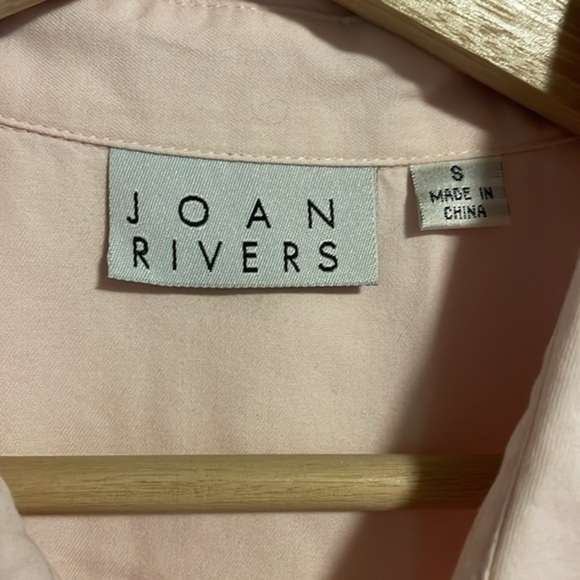 Joan Rivers Button Up‎ Long Sleeve Shirt Women’s Size Small Blouse Top Pink - Picture 6 of 8